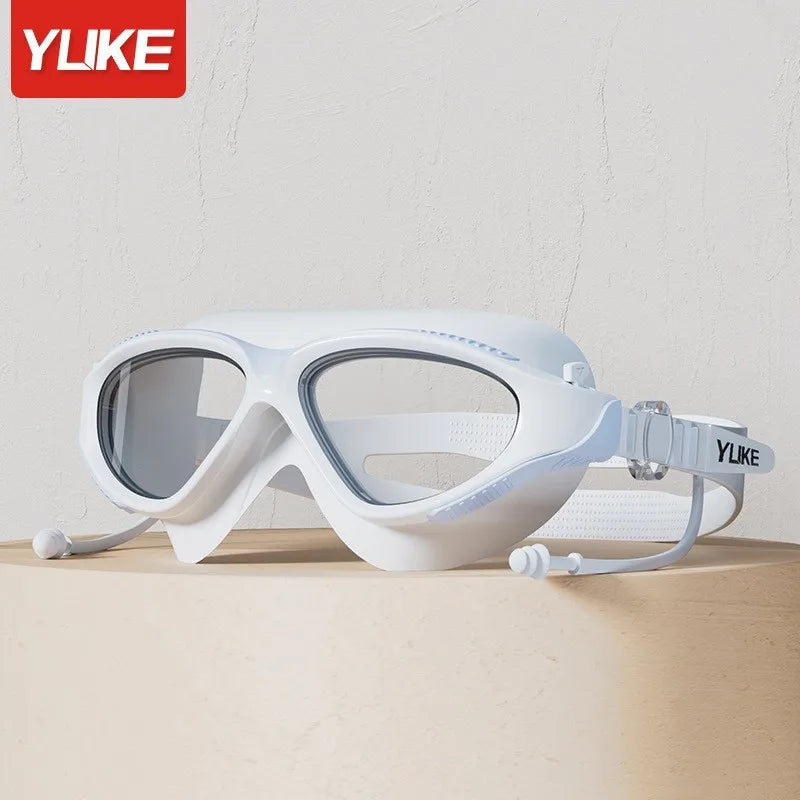 Adult Swimming Goggles Anti Fog Waterproof UV Protection Wide View Swim Glasses for Men Women Professional