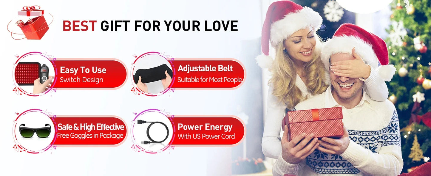 Updated Red Light Therapy Heating Pad Waist Back Shoulder Muscle Pain Relief Relax Infrared Light For Body Device Cushion 850nm