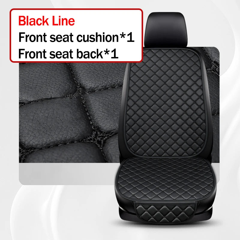Kcimo Universal Pu Leather Car Seat Cover Seat Back Soft Cushion Minimalism Seat Cushion Chair Carpet Pad Auto Accessories