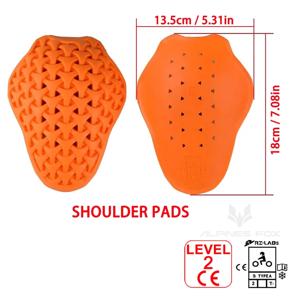 Motorcycle Protective Gear Insert Back Protection Motocross Jacket CE Protector Shoulder Pads Elbow Pads Motorcycle Equipment