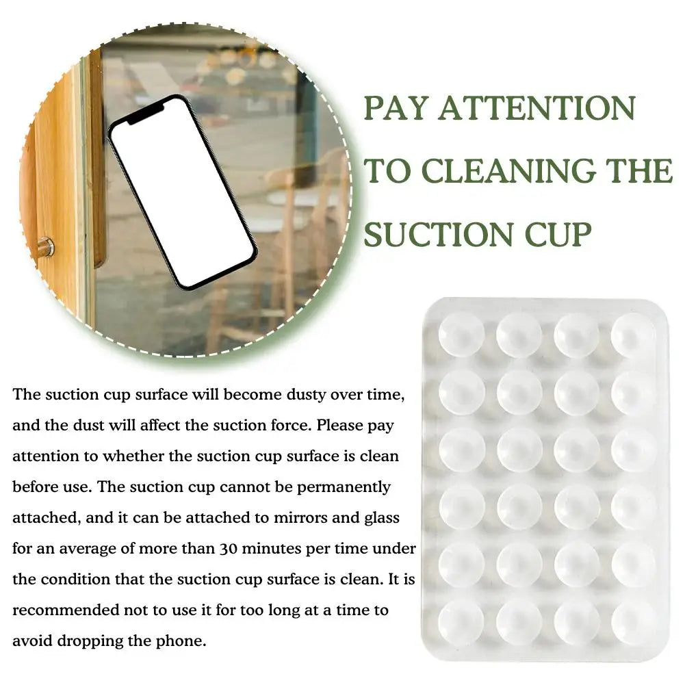 Transparent Suction Cup Silicone Phone Backed sticker Suction Pad phone holder Backed Adhesive Rubber Sucker Pad For Fixed Pad