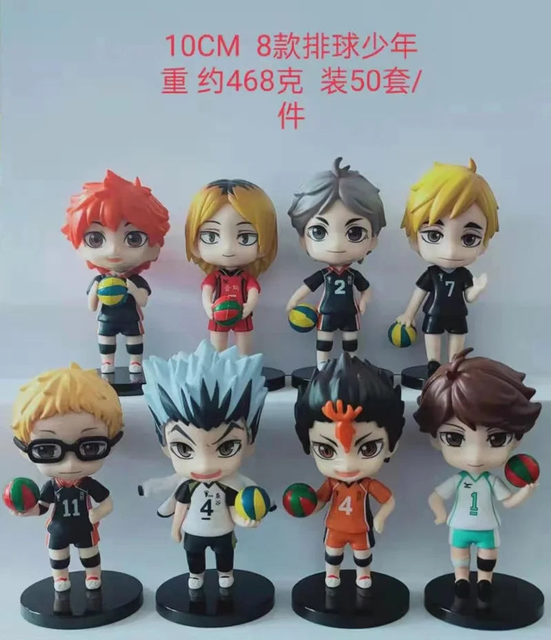 Anime cartoon character volleyball boy hand-made three-dimensional desktop ornaments doll car crafts
