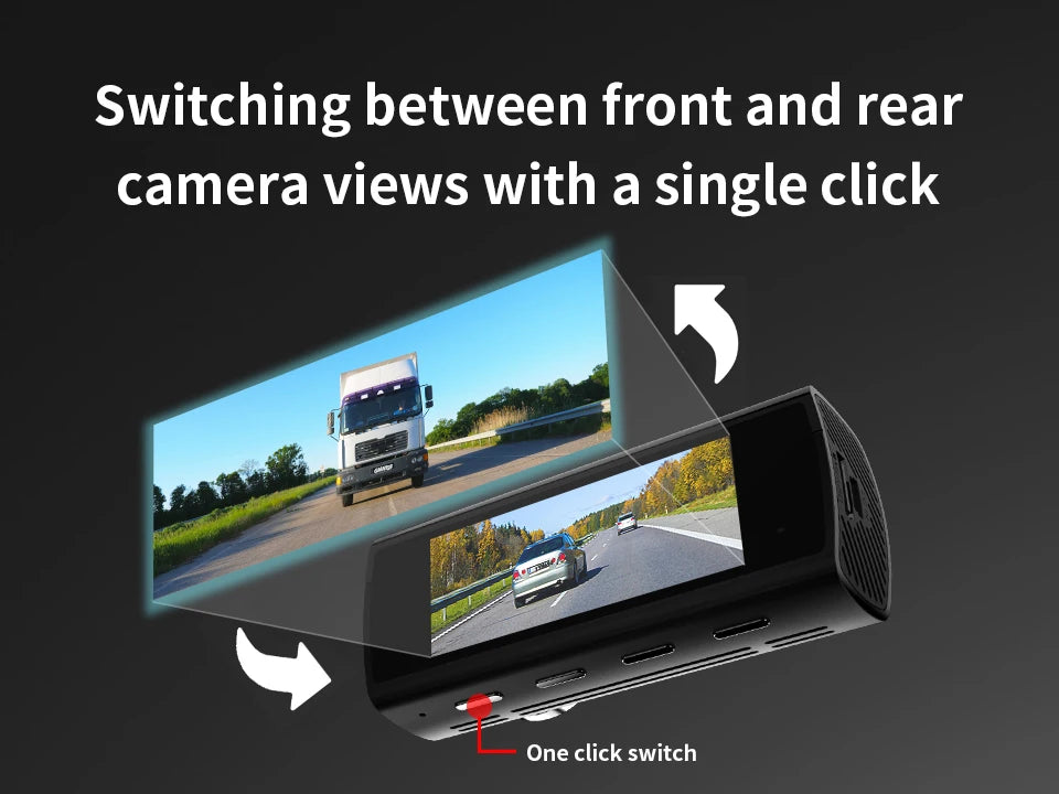 KAWA 4K Dash Camera for Car DVR Sony IMX415 Rear View Video Recorder DVR Voice Control GPS 24h Parking APP WiFi Control Dashcam