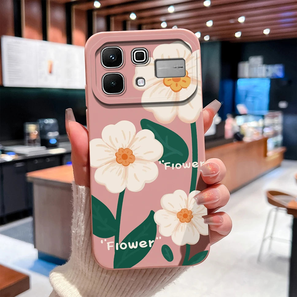 Phone Case For Infinix Note 60 Pro Edge 4G 5G Liquid Silicone High Quality Shockproof Cute Animals Cover