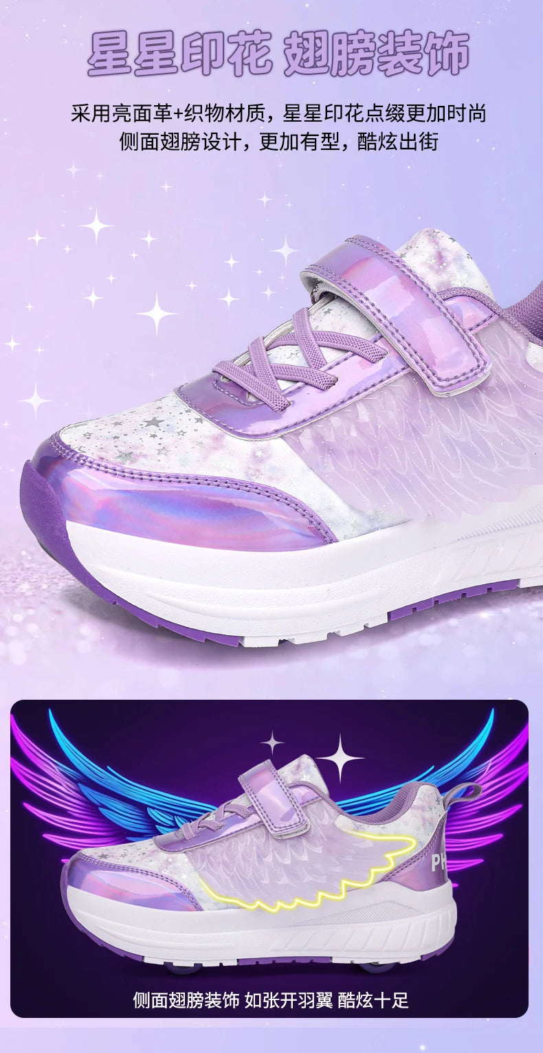 Kids Roller Skate Shoes Snickers With 4-Wheels Children Rollerskates Fashion Outdoor Sports Shoes Girls Boys Gifts