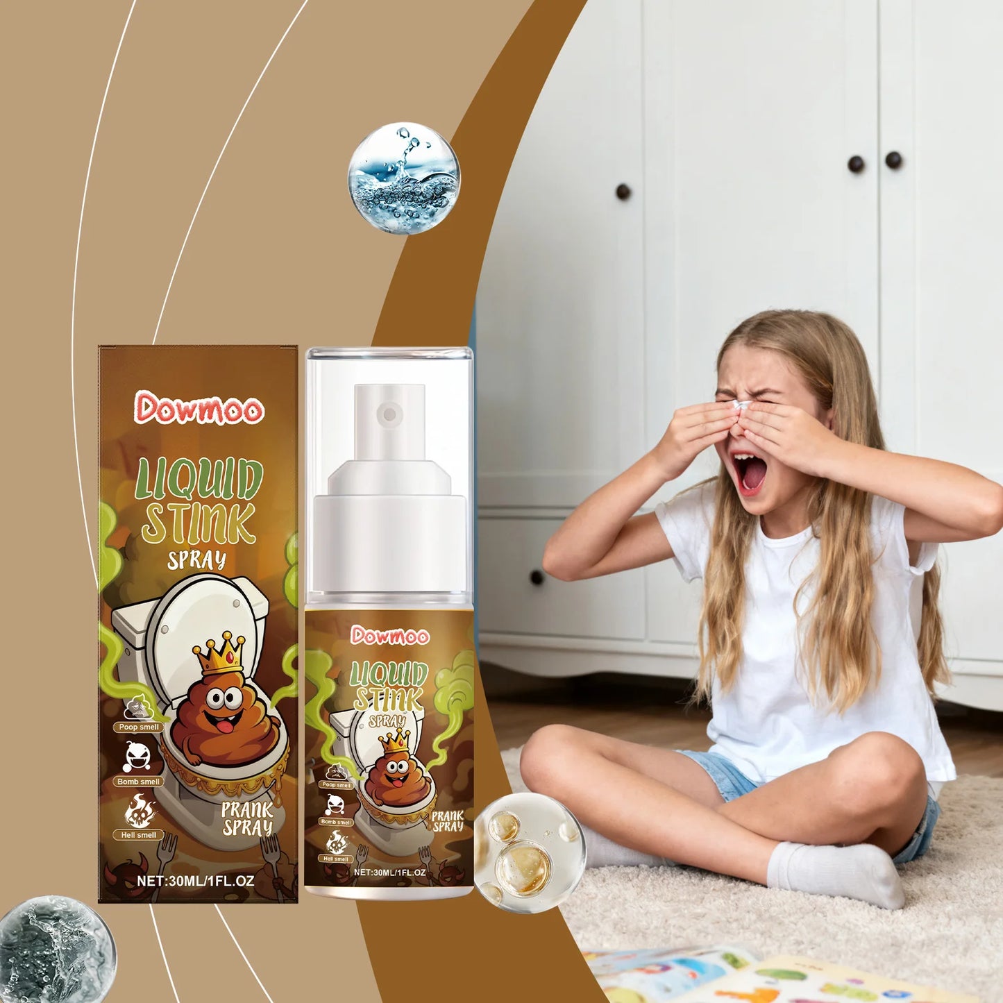 Stink Spray Quickly Give off Strong Odor Create Entertainment Atmosphere Fun Prank Party Exclusive Prop Spoof Stink Liquid Spray