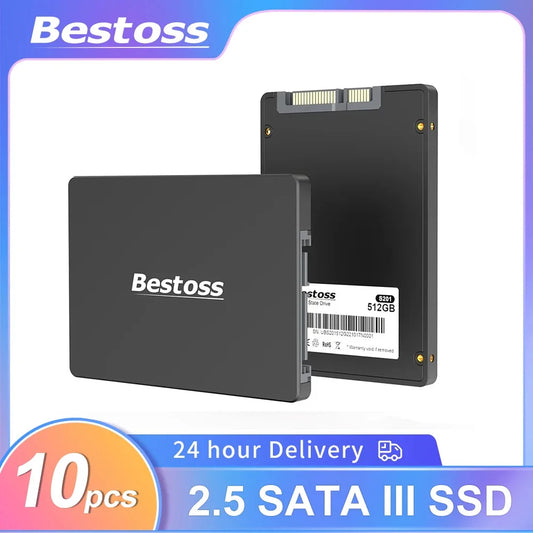 Bestoss 10PCS 2.5 SATA3 SSD SSD 1TB 512GB SATA III 480GB 240GB 120GB 256GB Internal Solid State Drive for Desktop PC
