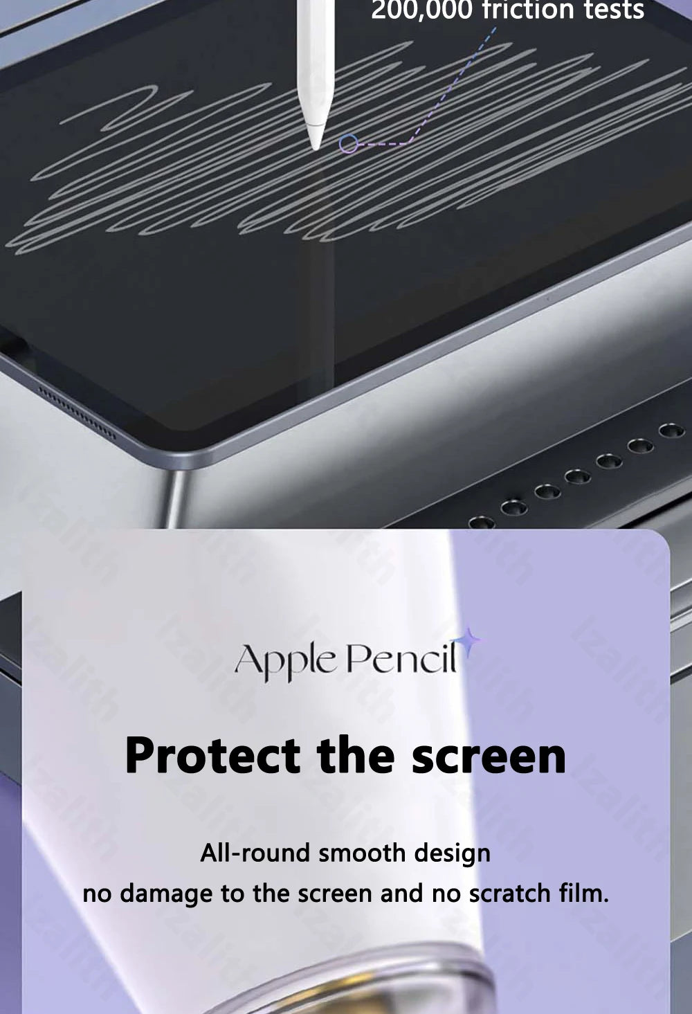 Replacement Pencil Tips for Apple Pencil 1st 2nd 3th(USB-C) 4/6 Pcs 2B Thin Soft Nibs for iPad Pro Pencil 1/2/3 Stylus Fine Nib
