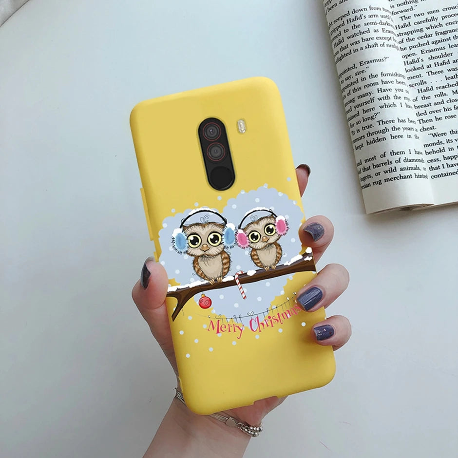For xiaomi Pocophone F1 Case for xiaomi Poco F1 Case Silicone Soft TPU Phone Cases for PocoF1 Back Cover Heart Butterfly Bumper