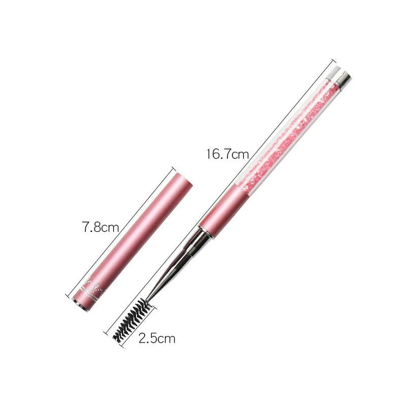 Rhinestone Handle Lash Brush Reusable Eyelash Brushes Mascara Applicator Wand Brushes Eyelash Extension Makeup Tool Eyelashes