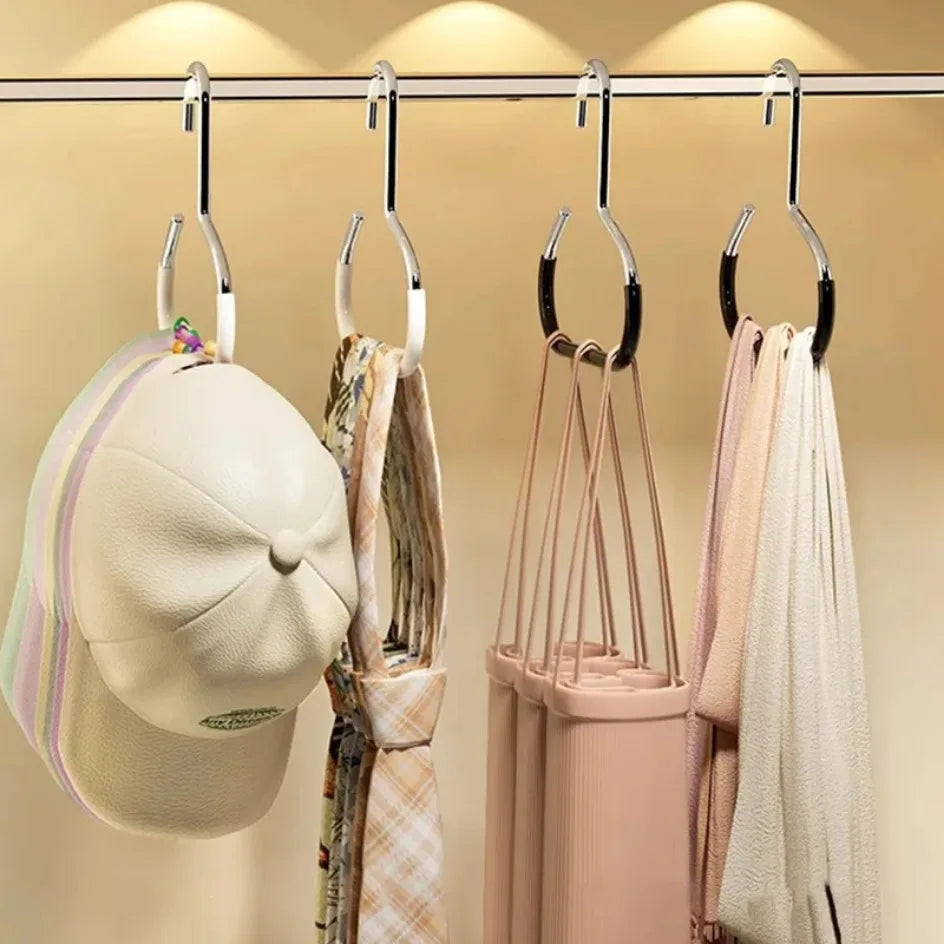Circle Ring Hat Hanger 8 Hats Display Rack Baseball Cap Organizer Scarf Towel Tie Storage Holder for Closet Bedroom Saving Space