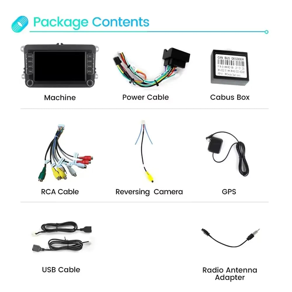 7/8/9" Android13 BT GPS Car Multimedia Radio for Volkswagen VW Golf 5 6 Polo Passat B6 B7 CC Skoda Jetta Tiguan Touran GOLF POLO