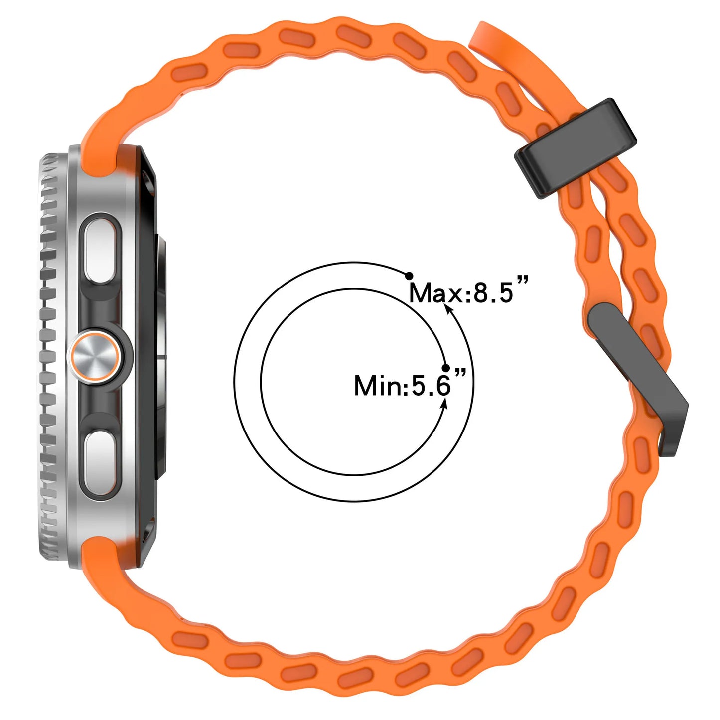 Ocean Band for Samsung Galaxy Watch 8 Classic 46mm/8 44mm 40mm Silicone Sports Breathable Correa Bracelet Galaxy Watch8 Strap