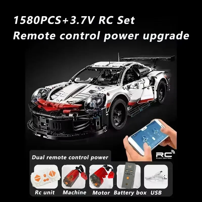 911RSR Technical 1580PCS+ Race Car Building Blocks 42096 Model Rc Power  Famous Sport Advanced Replica MOC Collectible Toy Gifts