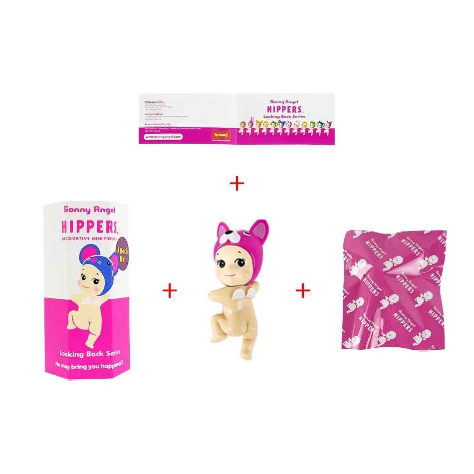 Sonny Angel In Stock Lying Down Hippers Action Figures Cute Mysterious Surprise Toy Anime Model Doll Children Christmas Gifts