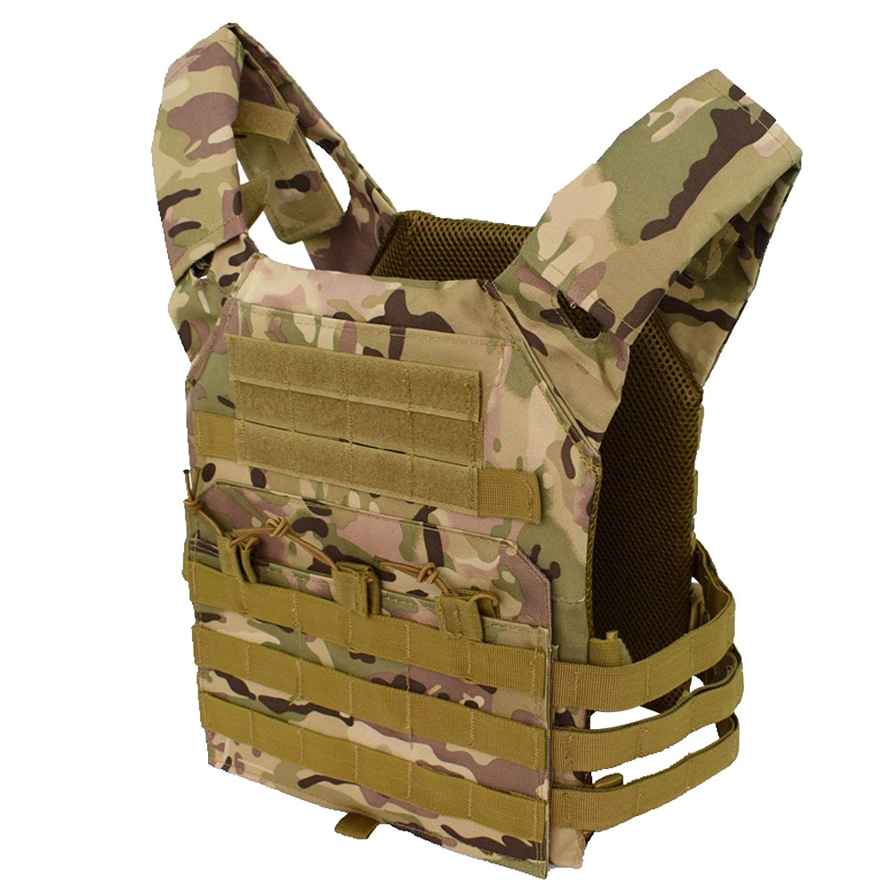 Nylon Tactical Vest Body Armor Hunting Carrier Airsoft Accessories Combat MOLLE Camo Military Army Vest CS Game Jungle Equipment