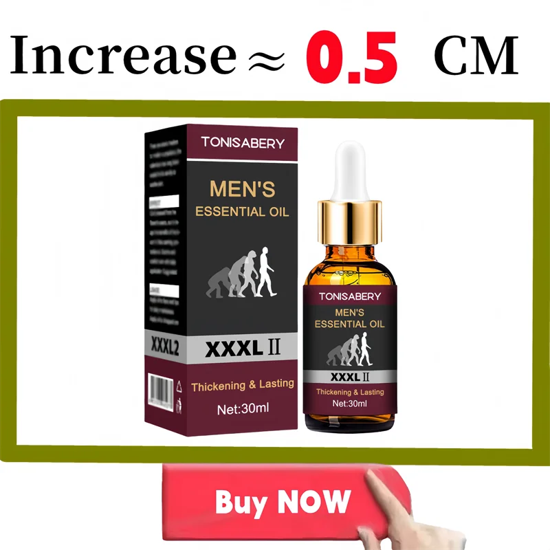 Powerful Men Big Dick Enlargement Gel Increase XXL Size Penis Erection Sex Product climax delay Extender Enhancer massage oil