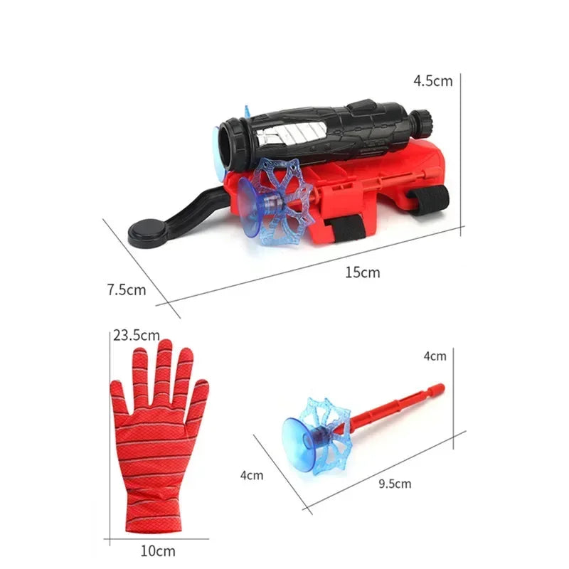 New Movie Cosplay Launcher Spider Silk Glove Web Shooters Recoverable Wristband Halloween Prop Toys For Children
