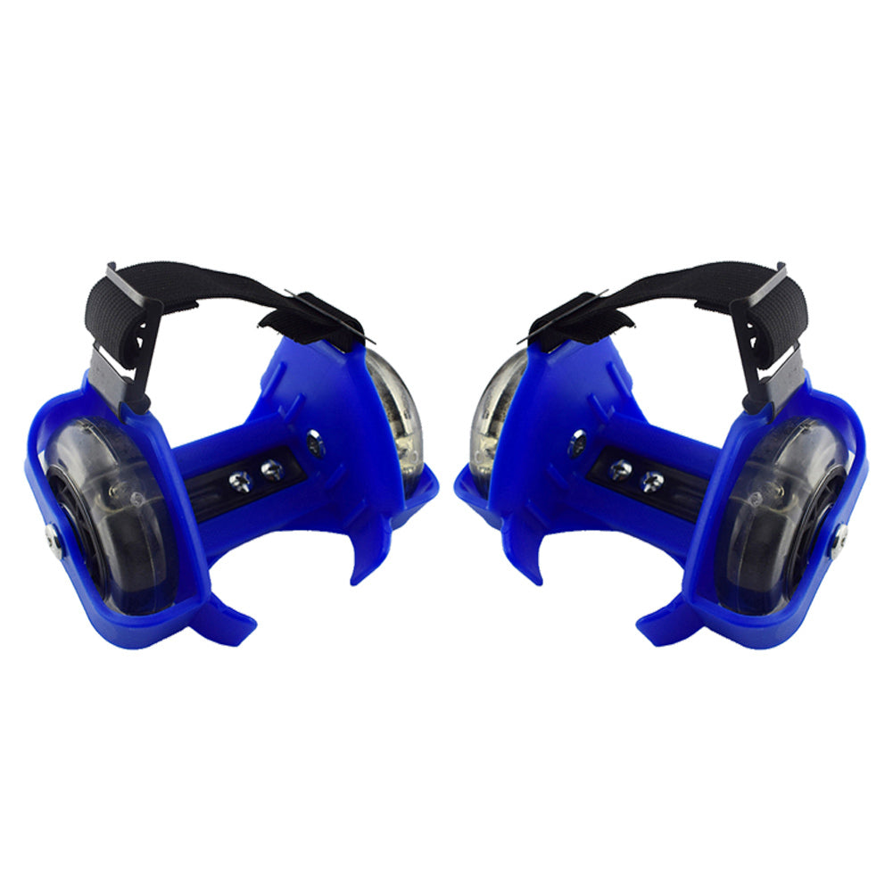 1 Pair Kids Children Outdoor Adjustable LED Flashing Wheel Heel Skate Rollers Adjustable Simply Durable for Outdoor Skating Shoe