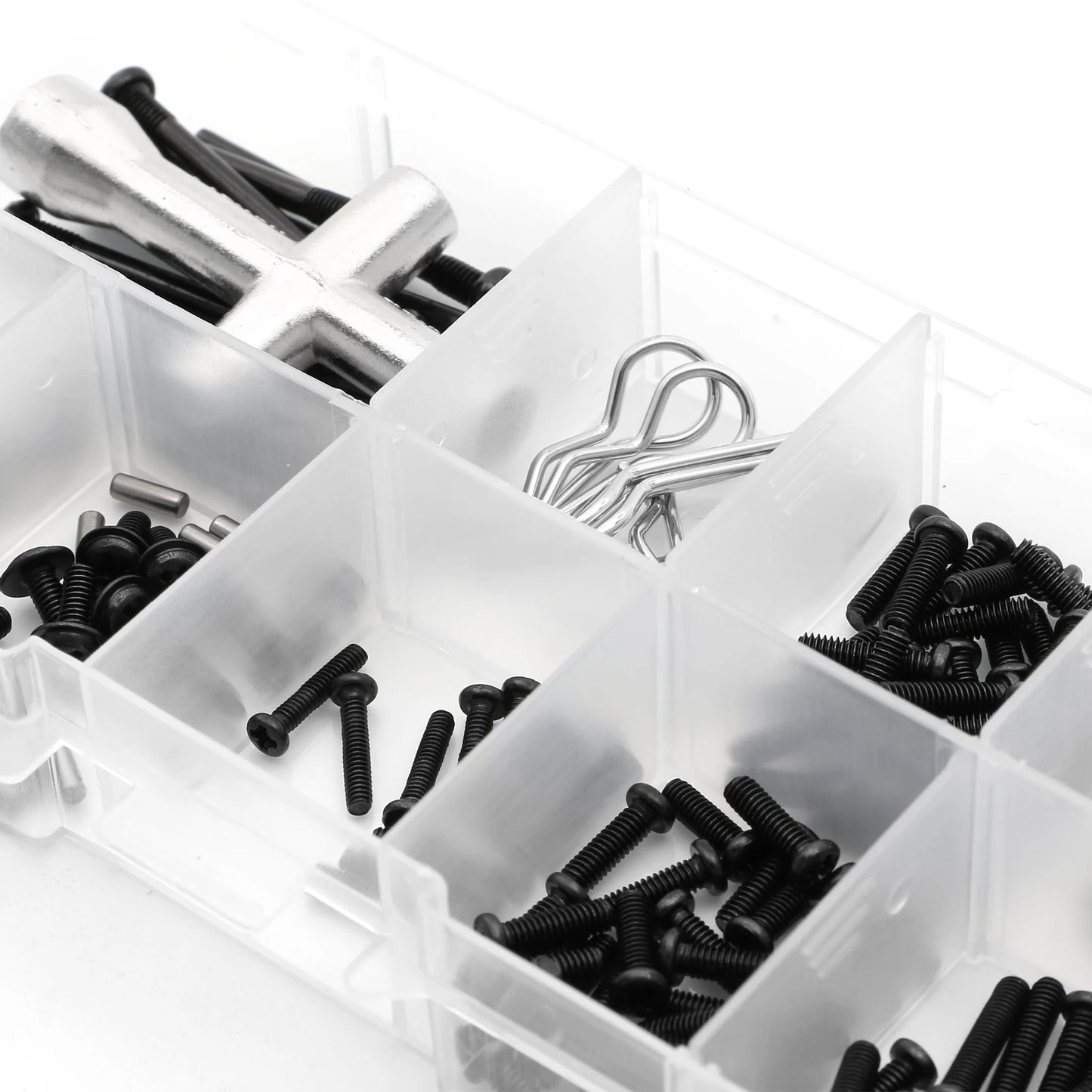 SCY 16101 16102 16103 16104 16106 16201 JJRC Q130A Q130B Q141 Metal Screws Fastener Kit Repair Tools 1/16 RC Car Spare Parts