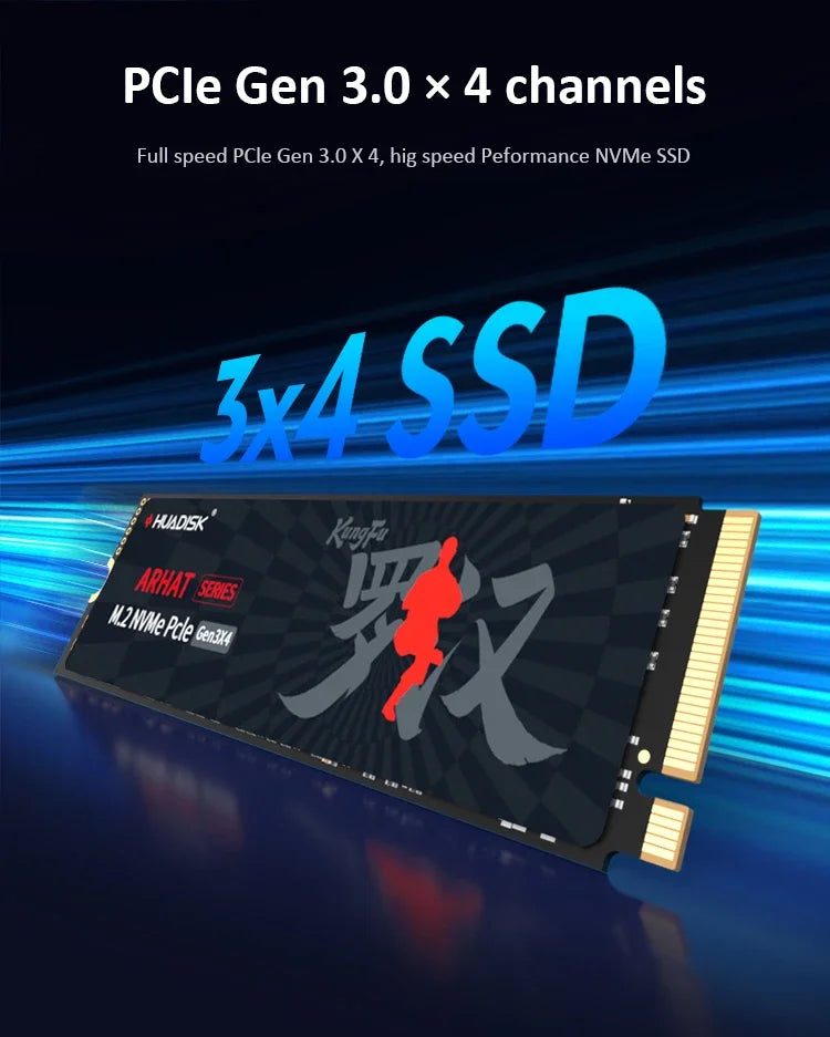 HUADISK M.2 NVMe PCIe SSD 128GB 256GB 512GB Hard Disk M2 NVMe 2280 1TB 2TB Internal Solid State Drive For Laptop Desktop