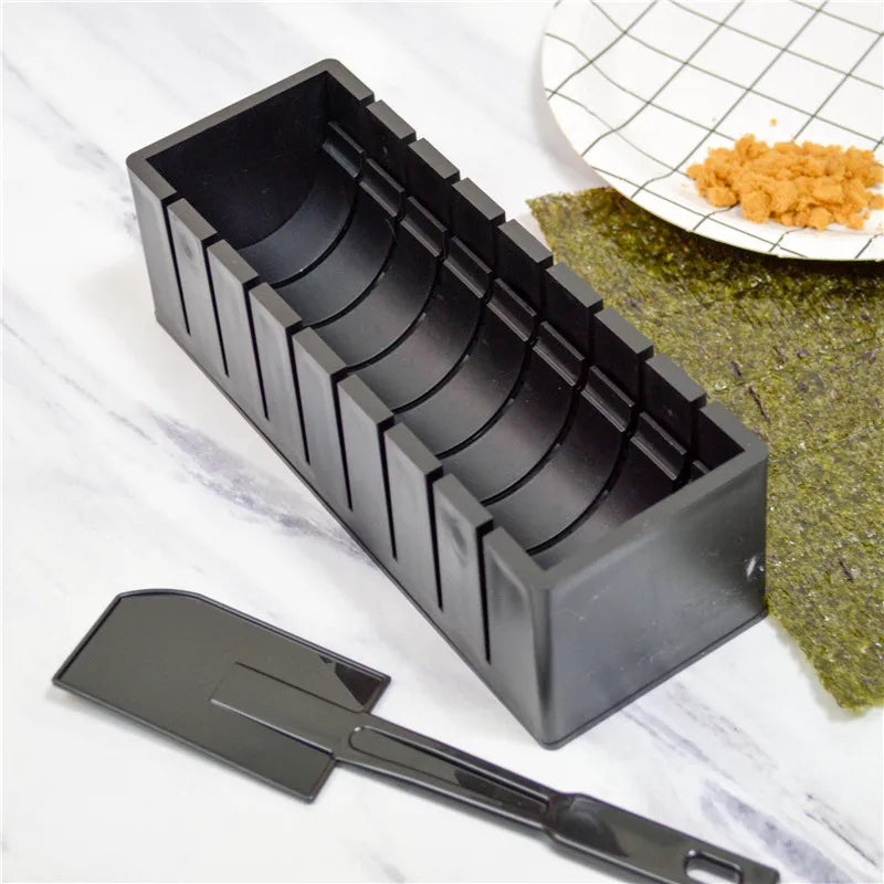 3/10Pieces Sushi Molds 10Shapes Sushi Rice Making Kit Easy Home DIY Sushi Tool Kitchen for Beginners Instruction Manual Included