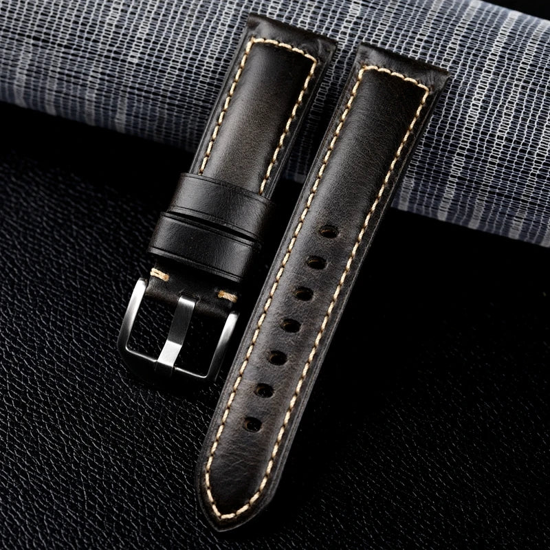 High Quality Genuine Leather Watch Strap 20mm 22mm 24mm Watchband Quick Release Men Women Watch Band for Huawei Watch GT 4 46mm