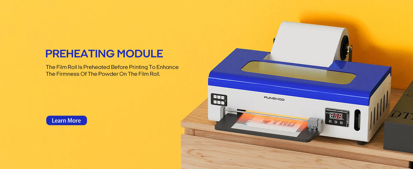 Punehod 8.2inch A4 L800 Dtf Printer Bundle With Oven High Resolution Direct To Film Printing Machine-Best For DIY T-Shirt