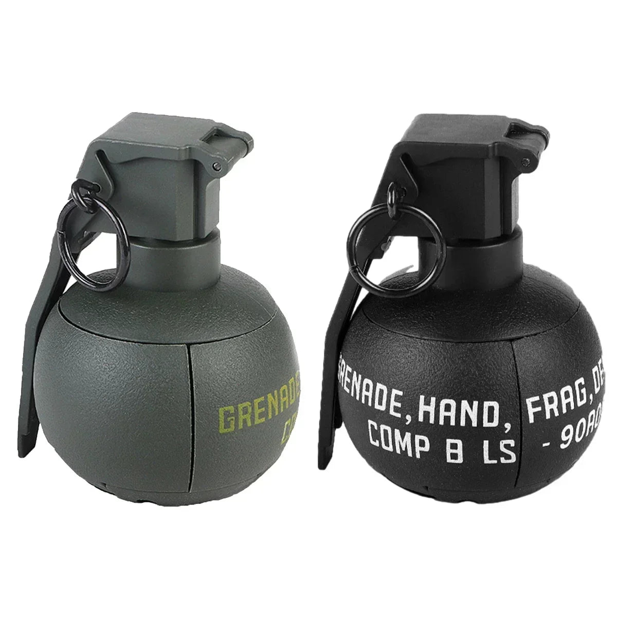 3pcs Tactical Smoke Grenade Grenade Model for CQB Airsoft Paintball Game M67 Burst Mine Water Grenade Bouncing Smoke Grenade