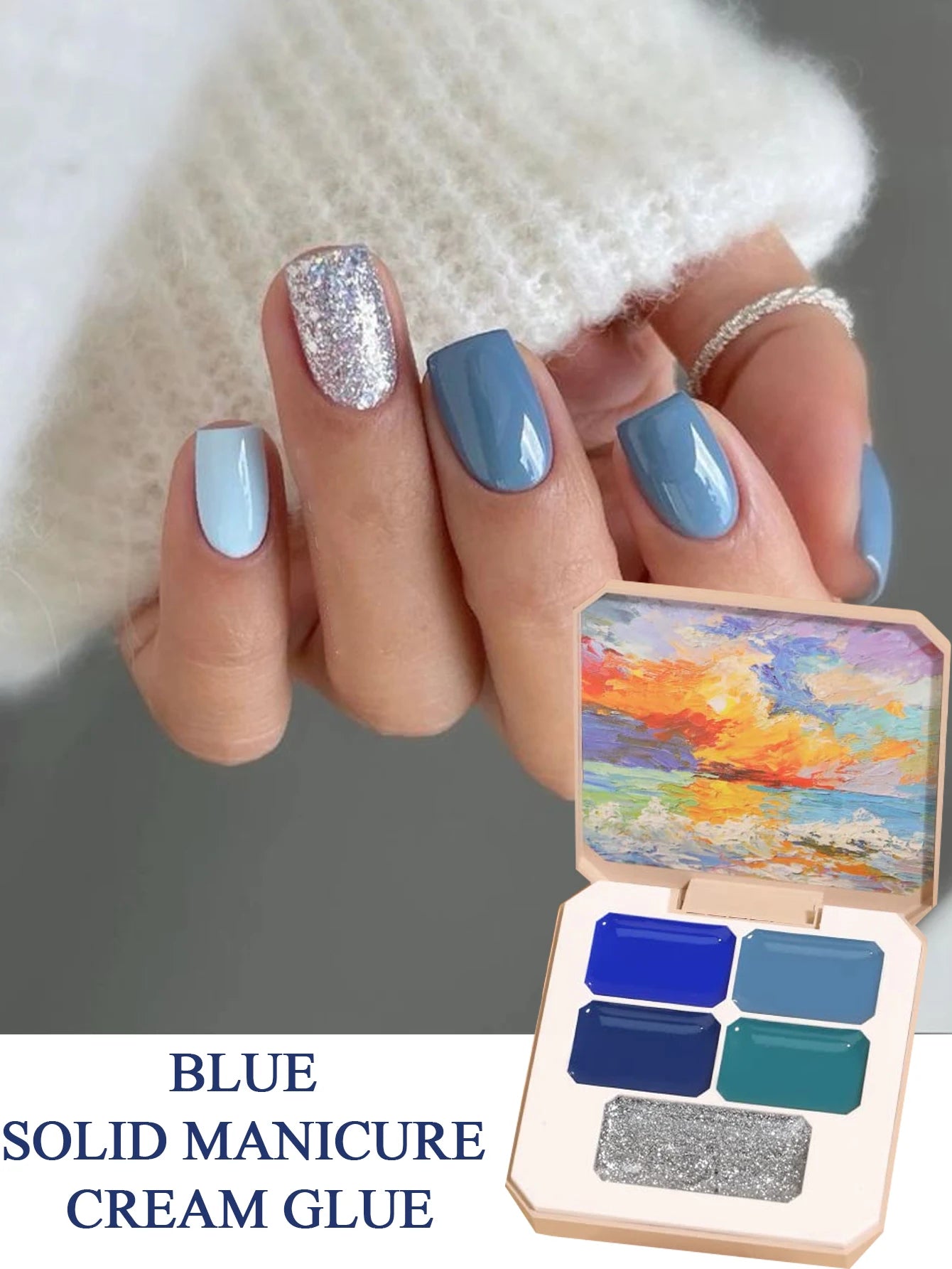 5/9 Colors Solid Nail Polish Palette Peelable UV/LED Polish Lacquer Salon Gel Nail Art Varnish Thanksgiving Gifts