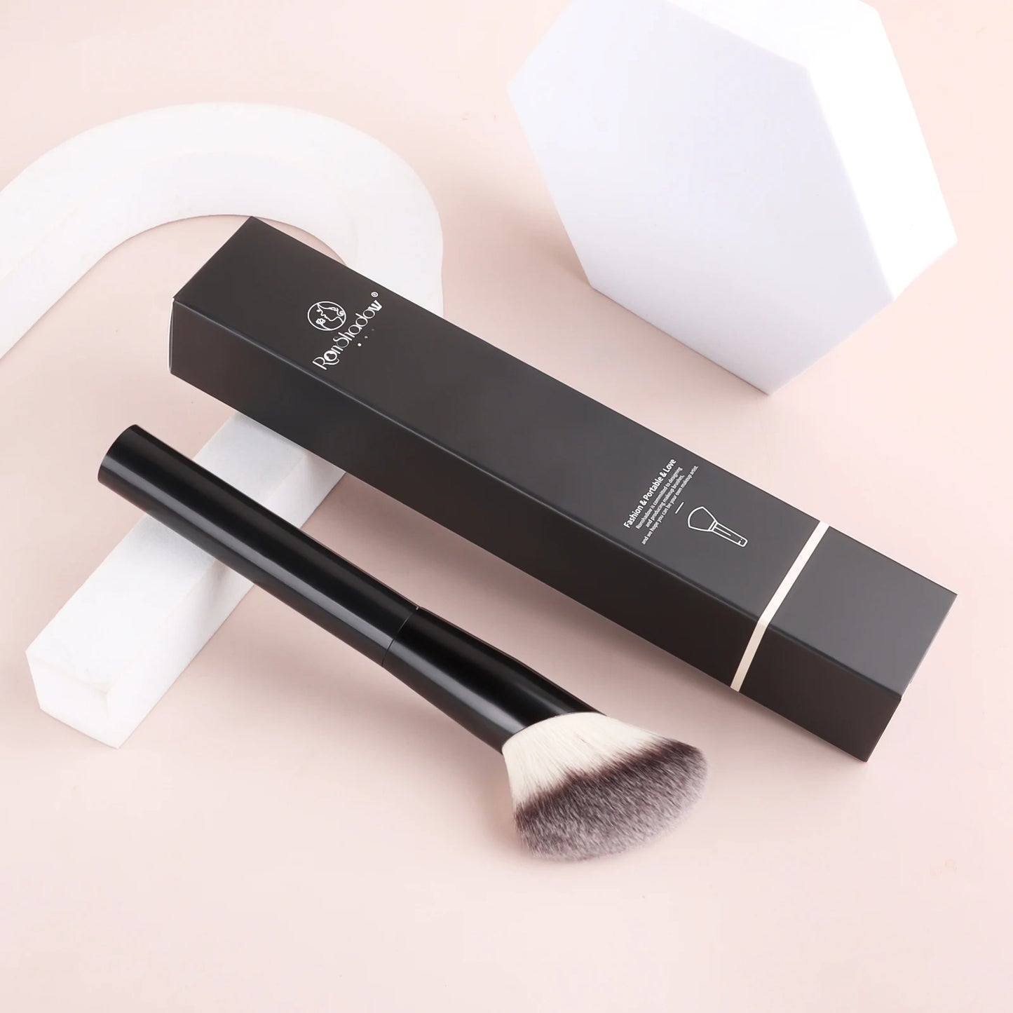 Single Makeup Brush for Flawless Application Seamless Finish Foundation Brush Soft Fiber Hair Fashionable Design