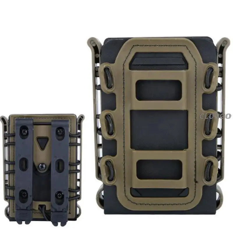 3Pcs Tactical Fast Mag TPR Flexible Molle Magazine Pouch Carrier for Ar15 M4 5.56/7.62 Mag Pouch Rifle Pistol Magazine Holder