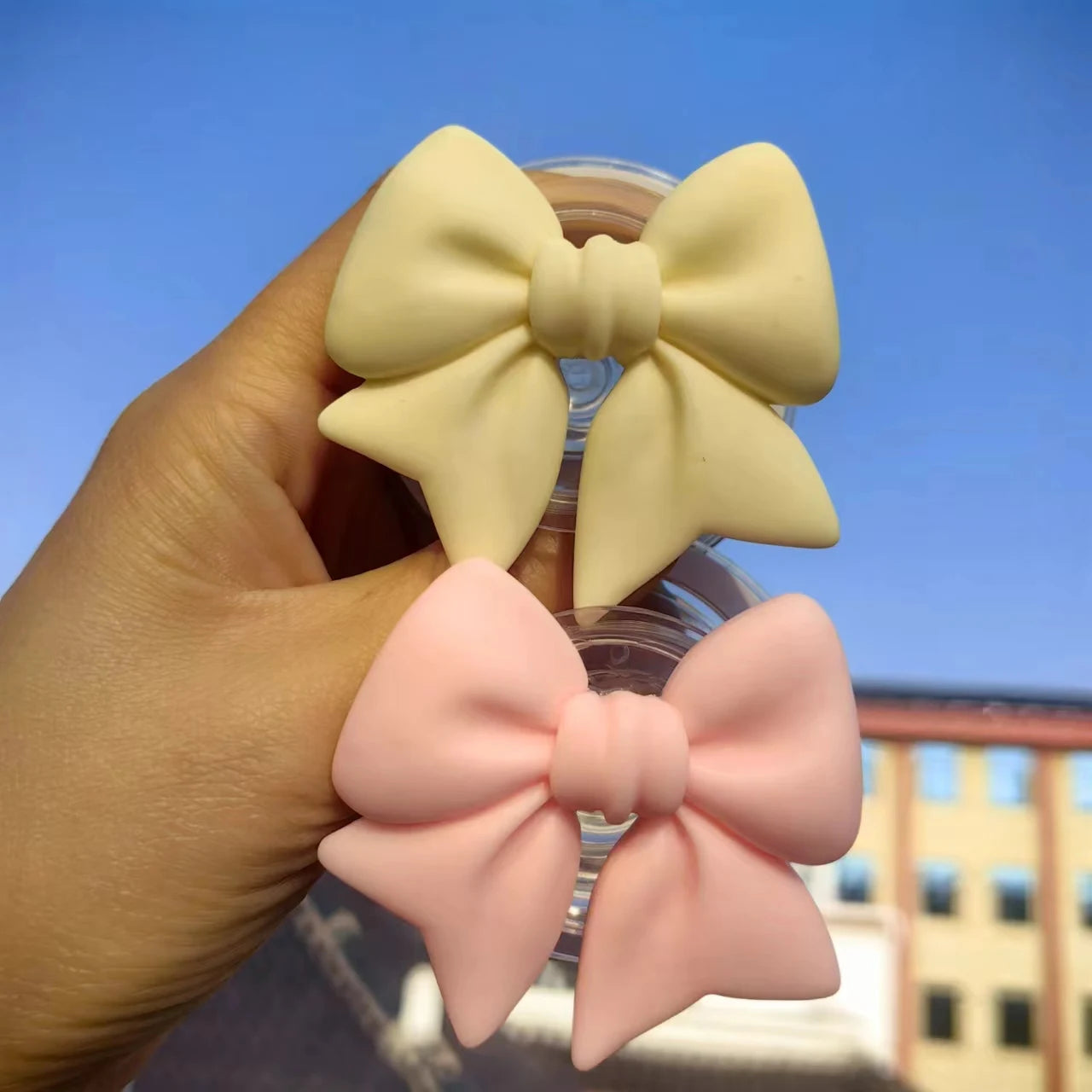 Macaron Color Bow-knot Smart Tok Magnetic Holder For Magsafe Universal Phone Holder Bracket GripTok Stand Socket Lazy Bracket