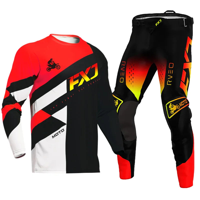 Motocross Jersey Pant white Mens Women pink black Combo racing suit Off-road MX DH ATV gear set Enduro Motorcycle mountain