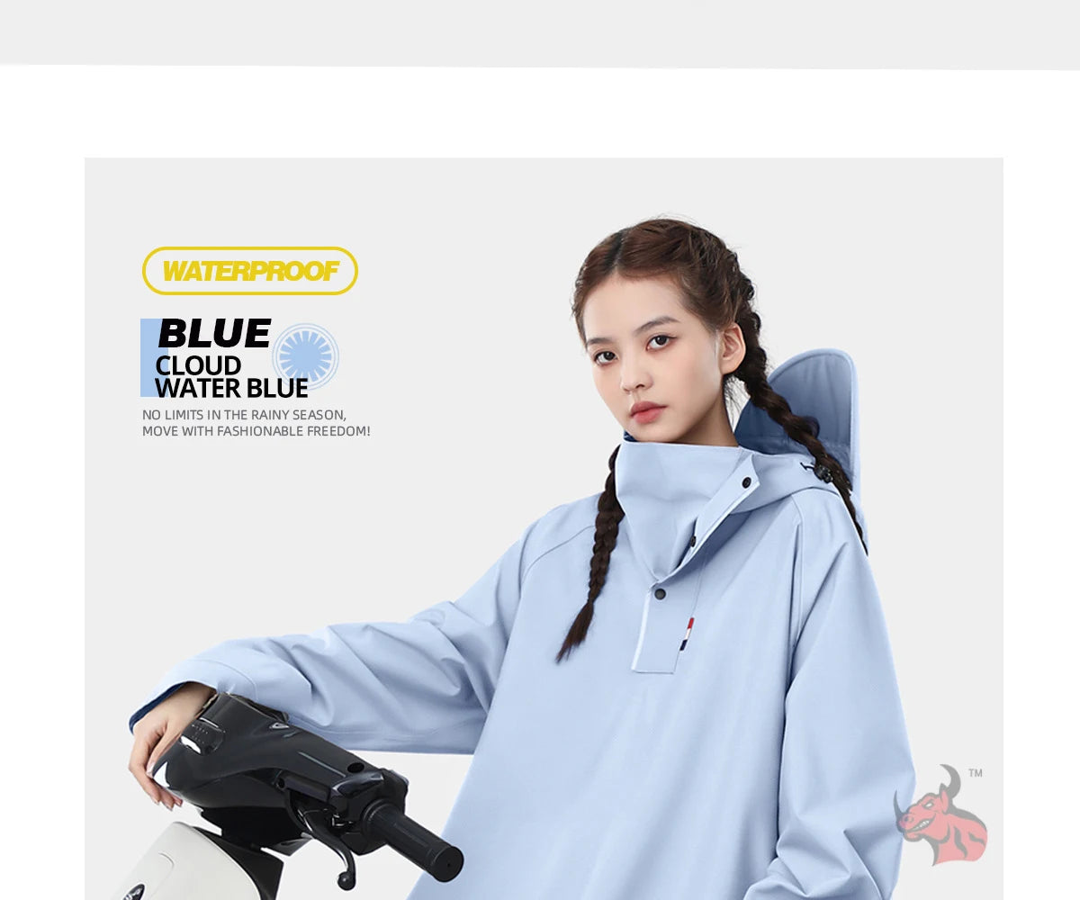 All-Weather Motorcycle Rain Suit Waterproof Windproof Unisex One-Piece Gear For Men Women Motorbike Bike Commuters