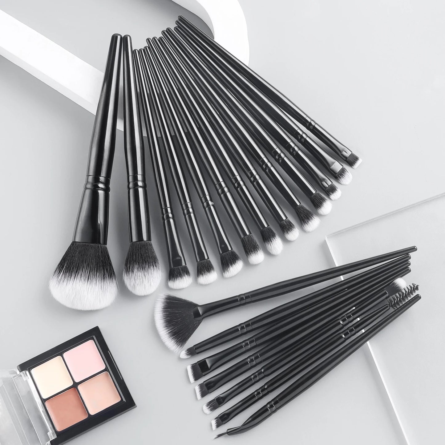 Makeup Brush Sets , 20pcs Plastic Daily Durable multifunctional makeup brush for Mascara, Eye Shadow,Foundation