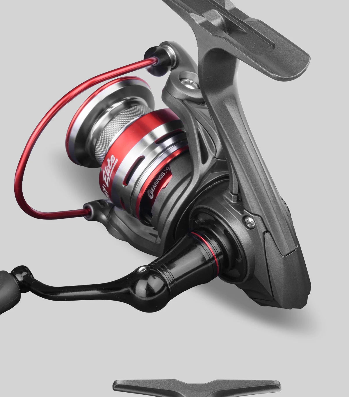 HANDING  ELITE Spinning Reel Max Drag 6kg 5.2:1 Gear Ratio Light Fishing Reel Slow Descent Gear Great Line Laying Spool Reel