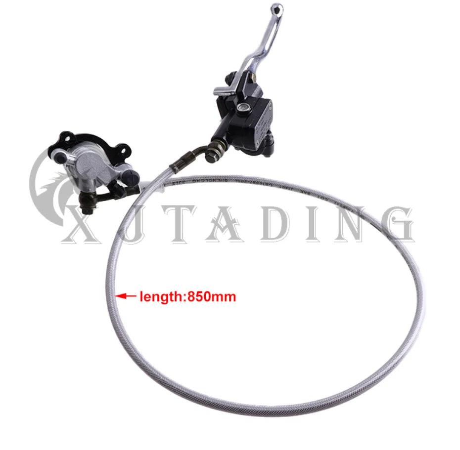 2 Stroke 47 49cc Motorcycle pocket bike Brake Front Rear Left Right Pump Master Cylinder Hydraulic Brake Hose Line Brake Caliper
