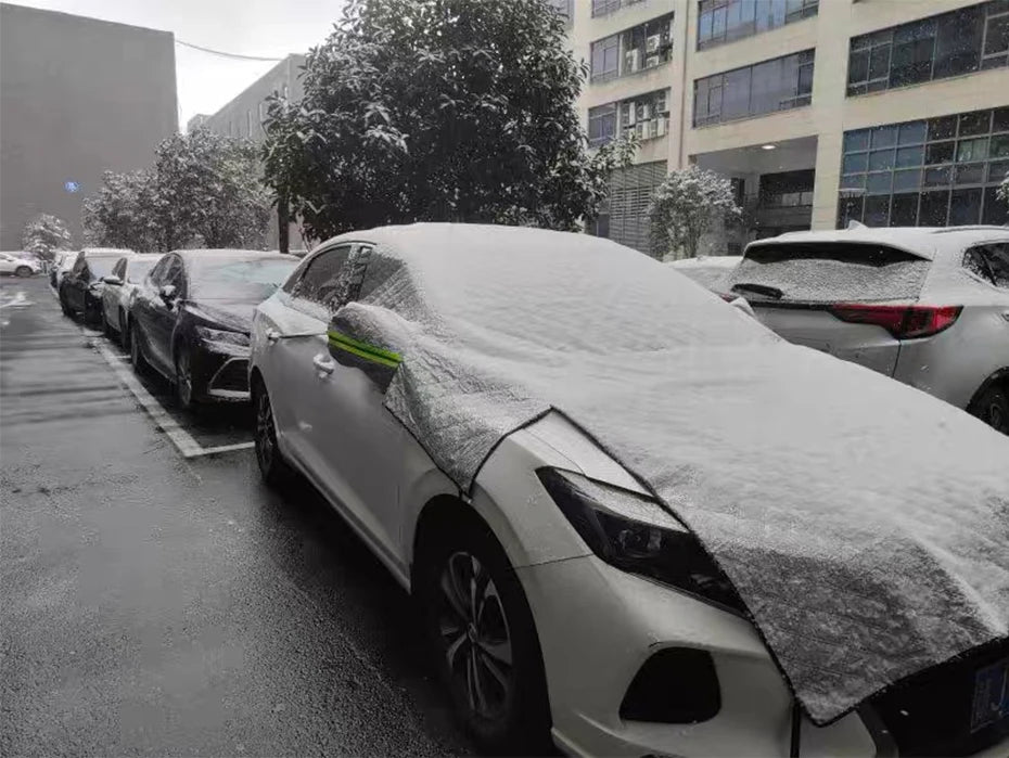 Car Covers Hail Protector Half Cover Protective Exterior Awning Sunshield Anti-hail Outdoor Waterproof Universal Windshield Dust