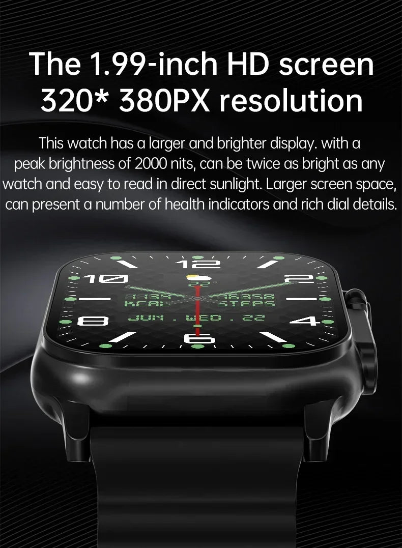 T10 Ultra2 Smart Watch 2024 Original 49mm Men Women Bluetooth Call BT Music Game Wireless Charging NFC For Android IOS