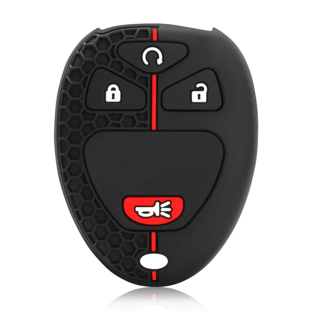 Silicone Remote Car Key Cover For Chevrolet Tahoe Suburban Gmc Yukon For Cadillac Escalade Car Key Case Protector Accessories