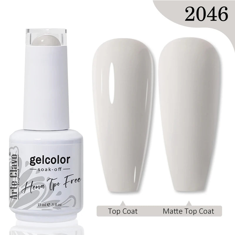 Arte Clavo HEMA TPO FREE Gel Nail Polish Jelly 15ml LED Nail Gel Hybrid Varnish Matt Top Base Coat Nail Art Gellak Primer﻿﻿﻿