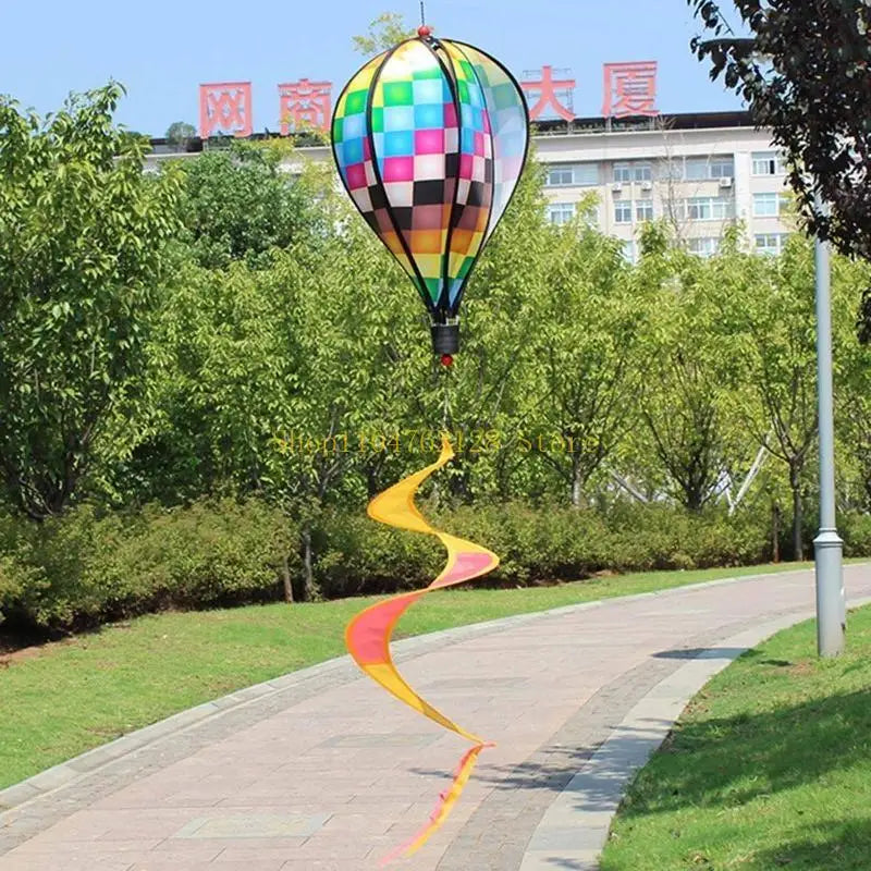 Rotating Wind Striped Tie dye Windsock Hanging Ornament Decor Supplies best sale