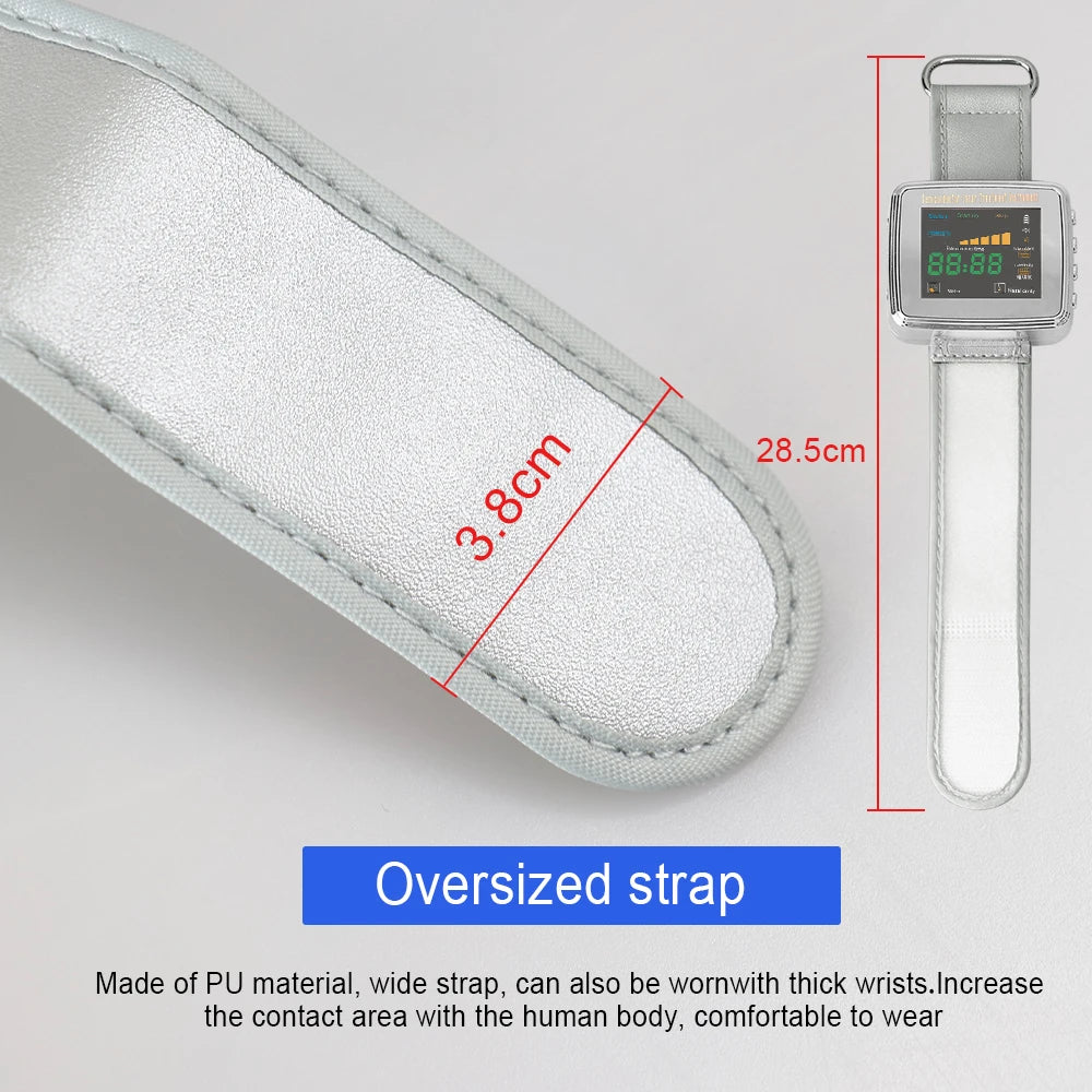 15 Laser 650nm Laser Therapy Wrist Watch LLLT for Diabetes Hypertension Cholesterol Treatment Laser Rhinitis Physiotherapy