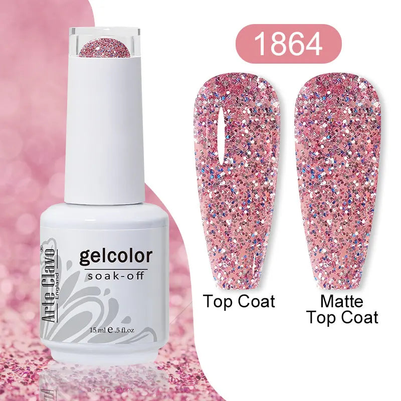 Arte Clavo 15ml Gel Polish Hybrid Varnishes 179 Colors Nails Art For Manicure Soak Off UV Need Top Base Primer Gel Nail Polish