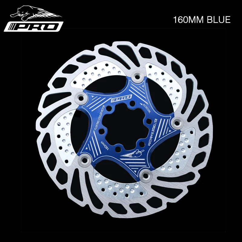 IIIPRO MTB Cooling Disc Brake Heat Dissipation  6 Inch 140/160/180/203mm Rotor Down Hill Floating Bicycle Brake Rotor