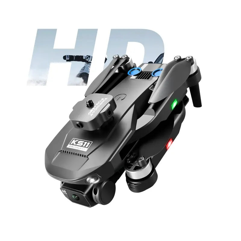 New LS KS11 Mini Drone 4K Professional Dual Camera Obstacle Avoidance Optical Flow Positioning Brushless RC Dron Quadcopter
