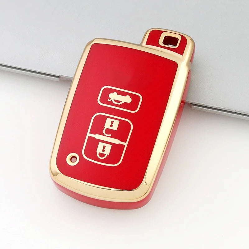 TPU Car Remote Key Case Cover Shell for Toyota RAV4 Highlander Auris CHR Avalon Land Cruiser Corolla Camry Protected Fob Bag