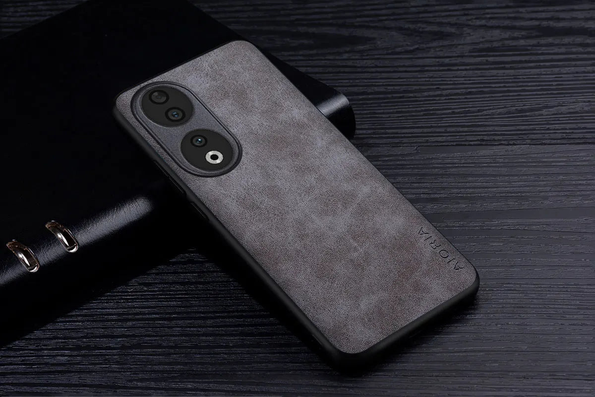 Premium PU Leathe Phone Case for Honor 90 70 50 20 10 Pro Lite Scratch-Resistant Solid Color Protective Cover