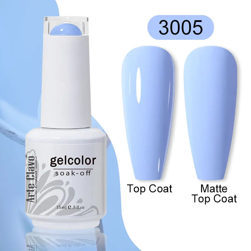 Arte Clavo 15ml Gel Polish Hybrid Varnishes 179 Colors Nails Art For Manicure Soak Off UV Need Top Base Primer Gel Nail Polish